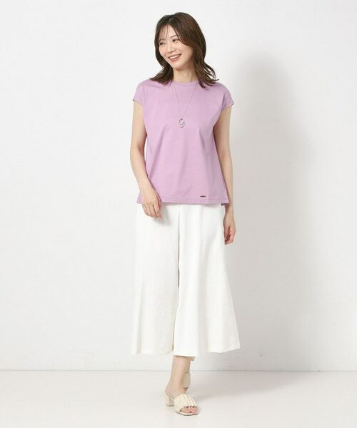 CORDIER / コルディア カットソー | 【M～4Lサイズ】アルビニジャージ シグネチャー付プルオーバー | 詳細17