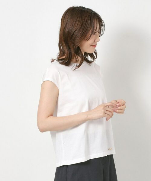 CORDIER / コルディア カットソー | 【M～4Lサイズ】アルビニジャージ シグネチャー付プルオーバー | 詳細8