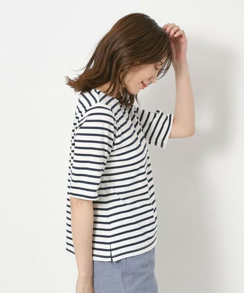 CORDIER / コルディア カットソー | 【M～4Lサイズ】サマーボーダー プルオーバージャージ | 詳細12
