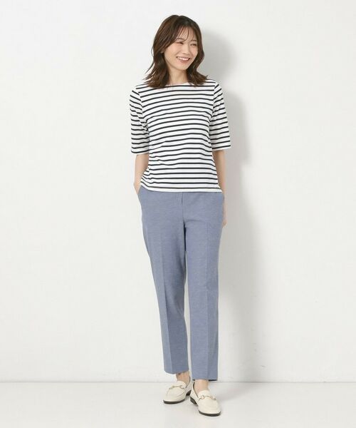 CORDIER / コルディア カットソー | 【M～4Lサイズ】サマーボーダー プルオーバージャージ | 詳細13