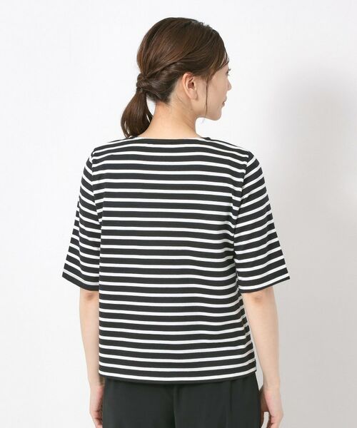 CORDIER / コルディア カットソー | 【M～4Lサイズ】サマーボーダー プルオーバージャージ | 詳細3