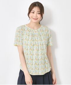 CORDIER / コルディア カットソー | 【リバティ/M～4Lサイズ】プリント Tシャツ