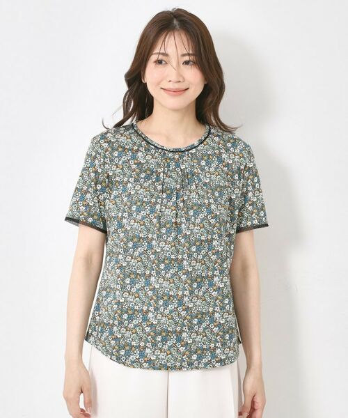 CORDIER / コルディア カットソー | 【リバティ/M～4Lサイズ】プリント Tシャツ | 詳細1