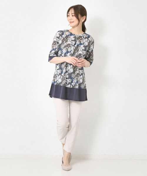 CORDIER / コルディア チュニック | 【M~4Lサイズ/洗える/麻】ロザンナリネンプリントチュニック | 詳細13