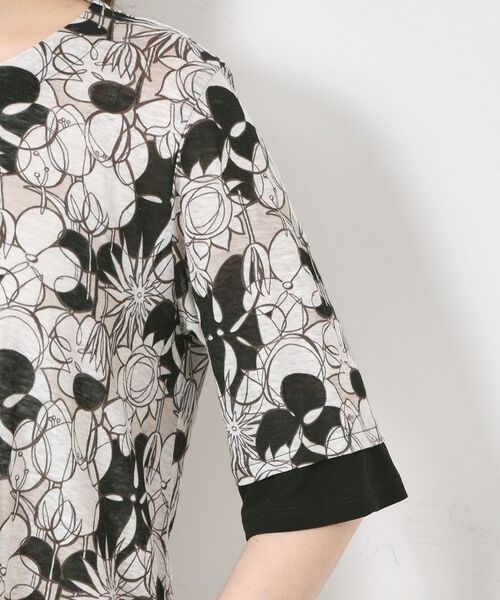 CORDIER / コルディア チュニック | 【M~4Lサイズ/洗える/麻】ロザンナリネンプリントチュニック | 詳細5
