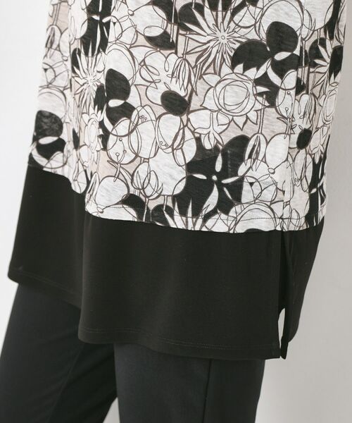 CORDIER / コルディア チュニック | 【M~4Lサイズ/洗える/麻】ロザンナリネンプリントチュニック | 詳細6