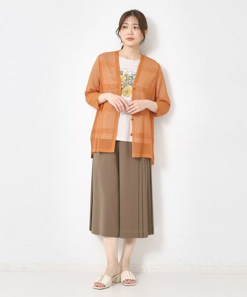 CORDIER / コルディア Tシャツ | 【M～4Lサイズ】パッチワーク＆刺繍 フラワーモチーフTシャツ | 詳細12