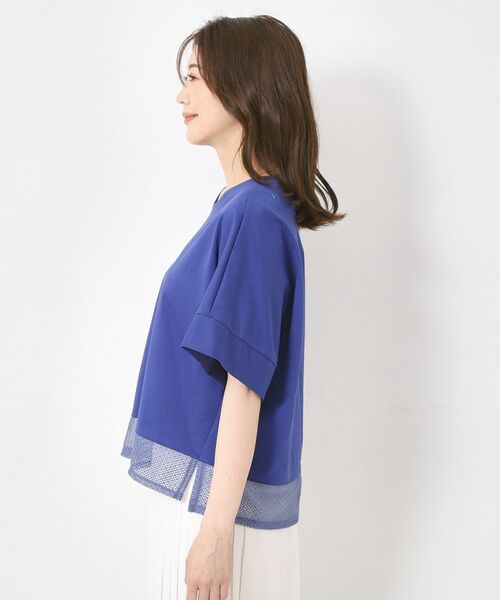 CORDIER / コルディア カットソー | 【M~4Lサイズ】ラッセルレース シェルジャージプルオーバー | 詳細2