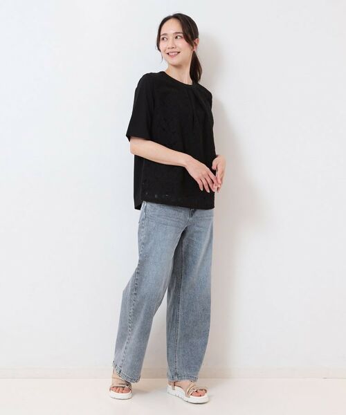 CORDIER / コルディア カットソー | 【洗える】フラワーレースプルオーバージャージ | 詳細14