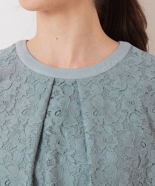 CORDIER / コルディア カットソー | 【洗える】フラワーレースプルオーバージャージ | 詳細4