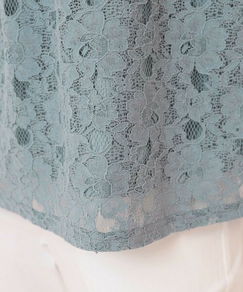 CORDIER / コルディア カットソー | 【洗える】フラワーレースプルオーバージャージ | 詳細7
