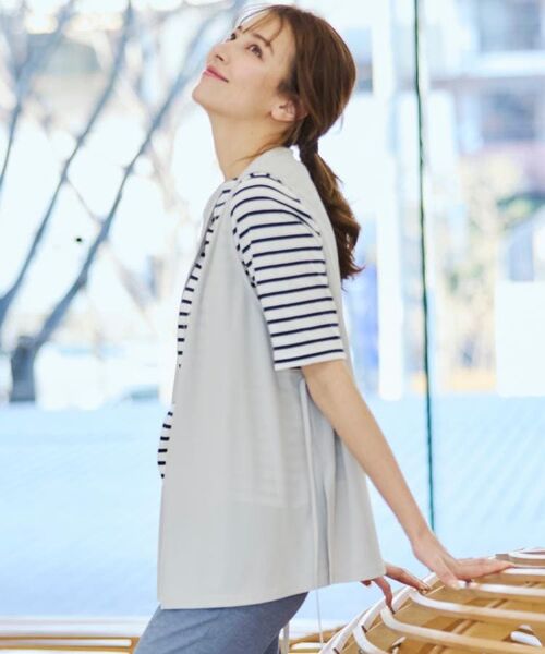 CORDIER / コルディア ベスト | 【洗える／M～4Lサイズ／セットアップ可】ドライタッチ ジャージベスト | 詳細21