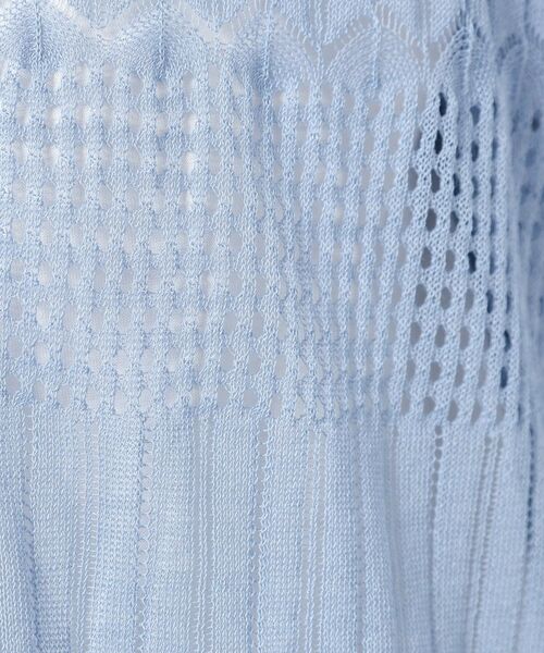 CORDIER / コルディア カーディガン・ボレロ | 【M～3Lサイズ／麻混／洗える】シャインリノ サマーニットVカーディガン | 詳細18