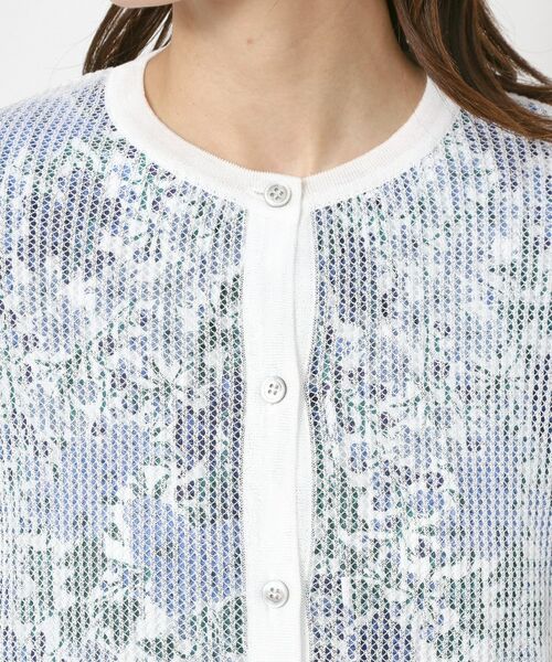CORDIER / コルディア カーディガン・ボレロ | 【M~3Lサイズ/麻混/洗える】シャインリノ サマーニットカーディガン | 詳細4