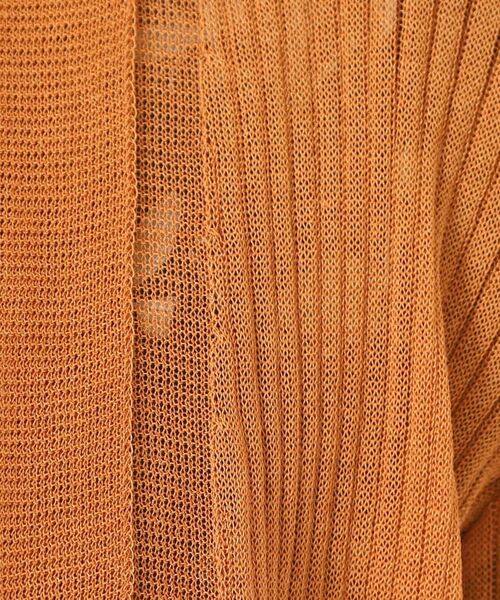 CORDIER / コルディア カーディガン・ボレロ | 【M~4Lサイズ】シャインリノ麻混レース柄カーディガン | 詳細10