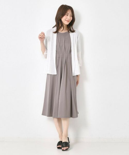 CORDIER / コルディア カーディガン・ボレロ | 【M~4Lサイズ】シャインリノ麻混レース柄カーディガン | 詳細21