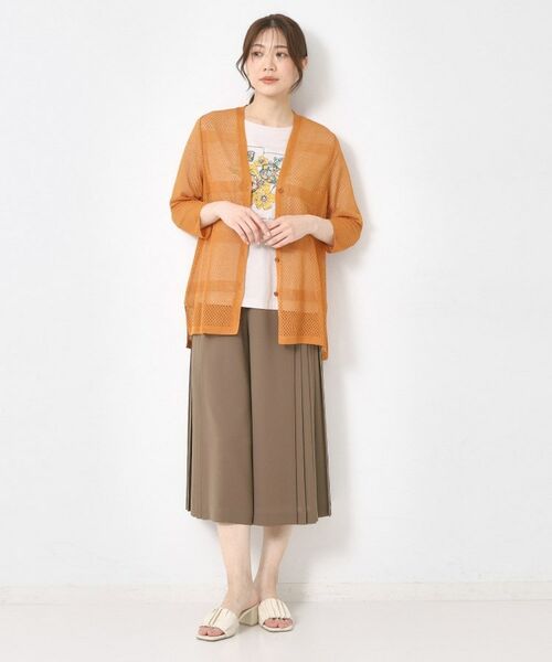 CORDIER / コルディア カーディガン・ボレロ | 【M~4Lサイズ/手洗い可】シャインリノ麻混ミドル丈カーディガン | 詳細12