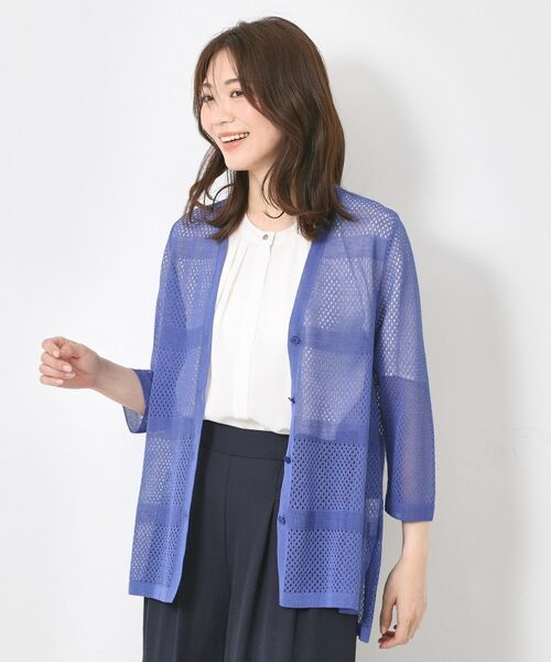 CORDIER / コルディア カーディガン・ボレロ | 【M~4Lサイズ/手洗い可】シャインリノ麻混ミドル丈カーディガン | 詳細19