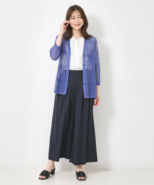 CORDIER / コルディア カーディガン・ボレロ | 【M~4Lサイズ/手洗い可】シャインリノ麻混ミドル丈カーディガン | 詳細20