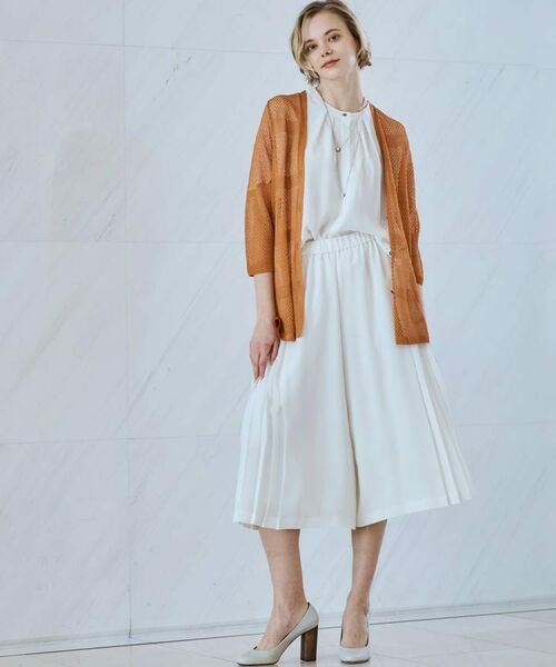 CORDIER / コルディア カーディガン・ボレロ | 【M~4Lサイズ/手洗い可】シャインリノ麻混ミドル丈カーディガン | 詳細24