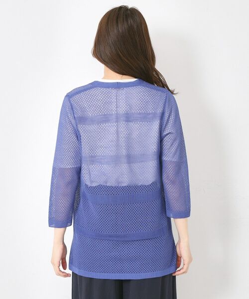 CORDIER / コルディア カーディガン・ボレロ | 【M~4Lサイズ/手洗い可】シャインリノ麻混ミドル丈カーディガン | 詳細3