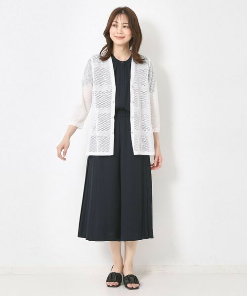 CORDIER / コルディア カーディガン・ボレロ | 【M~4Lサイズ/手洗い可】シャインリノ麻混ミドル丈カーディガン | 詳細8