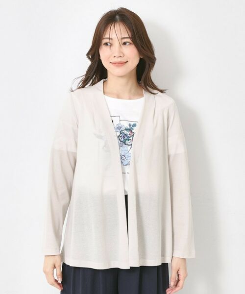 CORDIER / コルディア カーディガン・ボレロ | 【M~4Lサイズ/接触冷感/手洗い可】シアータックジャージカーディガン | 詳細1