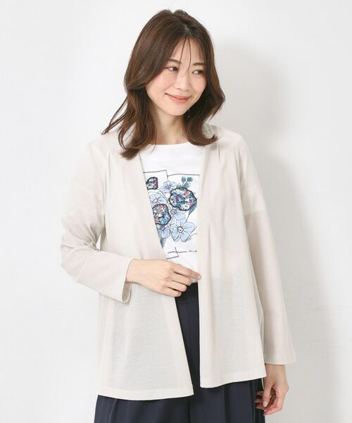 CORDIER / コルディア カーディガン・ボレロ | 【M~4Lサイズ/接触冷感/手洗い可】シアータックジャージカーディガン | 詳細15