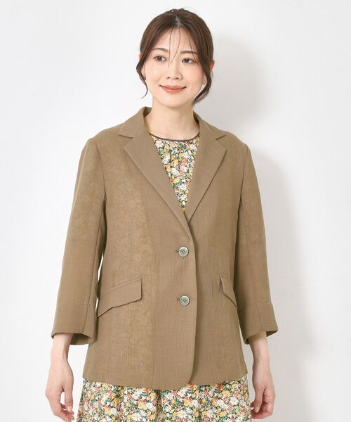 CORDIER / コルディア テーラードジャケット | 【M~4Lサイズ】シアーテーラードジャケット | 詳細1