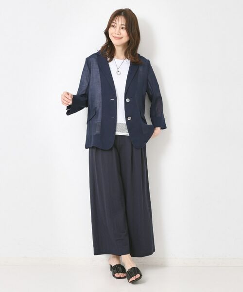 CORDIER / コルディア テーラードジャケット | 【M~4Lサイズ】シアーテーラードジャケット | 詳細10