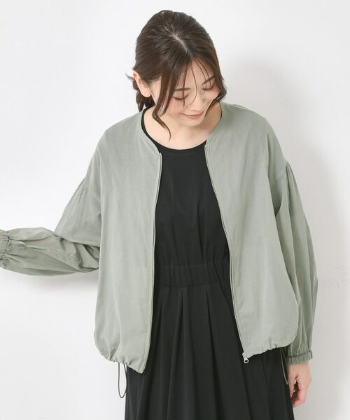 CORDIER / コルディア レザーブルゾン・ジャケット | 【手洗い可】コットンオーガンジーブルゾン | 詳細10