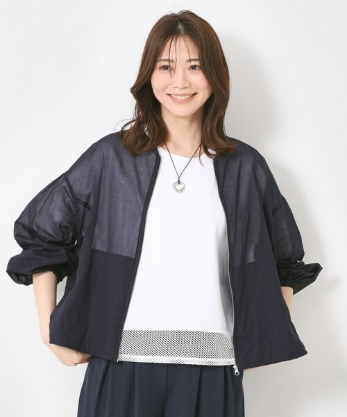 CORDIER / コルディア レザーブルゾン・ジャケット | 【手洗い可】コットンオーガンジーブルゾン | 詳細18