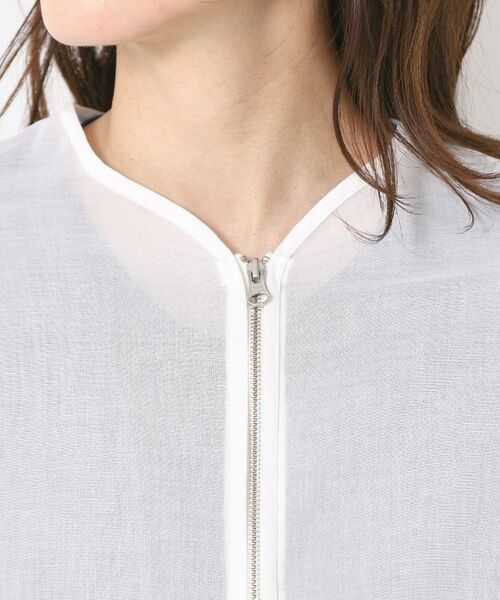 CORDIER / コルディア レザーブルゾン・ジャケット | 【手洗い可】コットンオーガンジーブルゾン | 詳細4