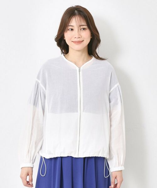 CORDIER / コルディア レザーブルゾン・ジャケット | 【手洗い可】コットンオーガンジーブルゾン | 詳細9