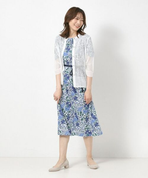 CORDIER / コルディア ミニ丈・ひざ丈ワンピース | 【リバティ/M~4Lサイズ/洗える】エドナ Aラインワンピース | 詳細14