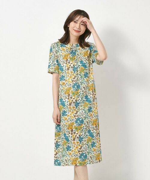 CORDIER / コルディア ミニ丈・ひざ丈ワンピース | 【リバティ/M~4Lサイズ/洗える】エドナ Aラインワンピース | 詳細16