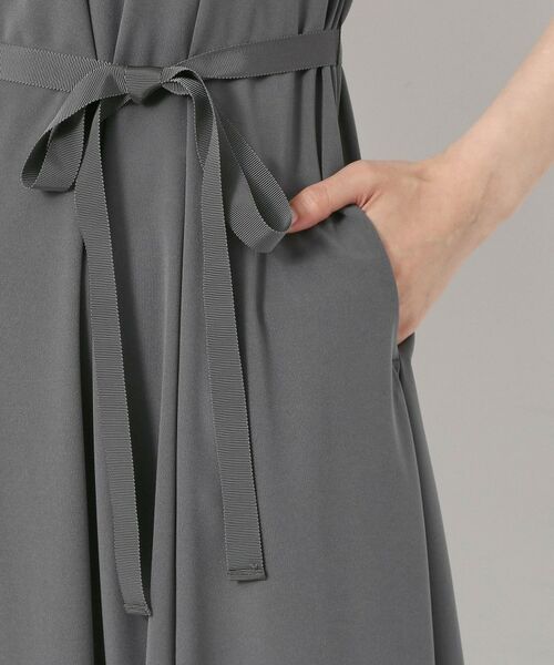 CORDIER / コルディア ミニ丈・ひざ丈ワンピース | 【接触冷感／洗える／M～4Lサイズ】ドライタッチ 美シルエットジャージワンピース | 詳細6