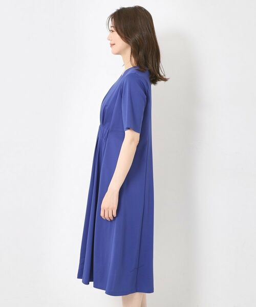 CORDIER / コルディア ミニ丈・ひざ丈ワンピース | 【M～4Lサイズ／手洗い可】シェルジャージ ワンピース | 詳細2