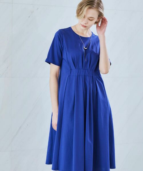 CORDIER / コルディア ミニ丈・ひざ丈ワンピース | 【M～4Lサイズ／手洗い可】シェルジャージ ワンピース | 詳細21