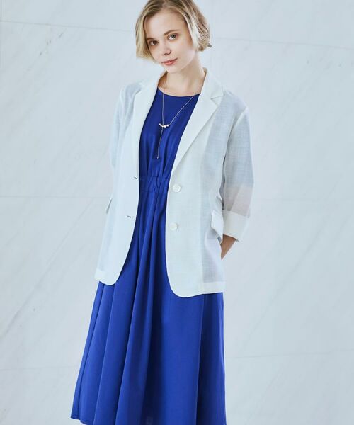 CORDIER / コルディア ミニ丈・ひざ丈ワンピース | 【M～4Lサイズ／手洗い可】シェルジャージ ワンピース | 詳細22