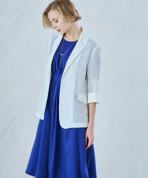 CORDIER / コルディア ミニ丈・ひざ丈ワンピース | 【M～4Lサイズ／手洗い可】シェルジャージ ワンピース | 詳細23