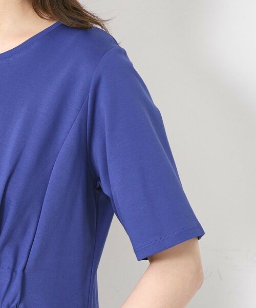 CORDIER / コルディア ミニ丈・ひざ丈ワンピース | 【M～4Lサイズ／手洗い可】シェルジャージ ワンピース | 詳細5