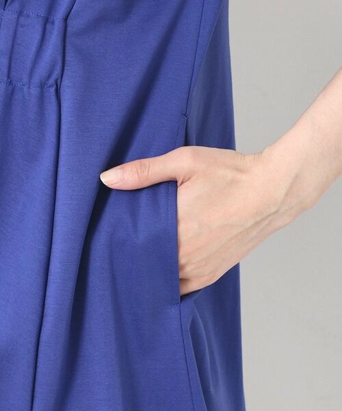 CORDIER / コルディア ミニ丈・ひざ丈ワンピース | 【M～4Lサイズ／手洗い可】シェルジャージ ワンピース | 詳細6