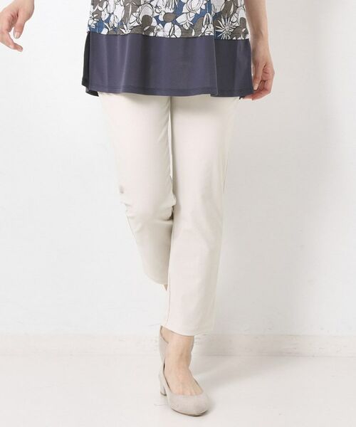 CORDIER / コルディア ショート・ハーフ・半端丈パンツ | 【S~4Lサイズ/接触冷感/ストレッチ】サマートリコットレギンスパンツ(ライトグレー(011))