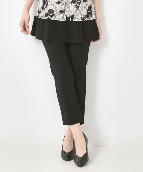 CORDIER / コルディア ショート・ハーフ・半端丈パンツ | 【S~4Lサイズ/接触冷感/ストレッチ】サマートリコットレギンスパンツ(ブラック(019))