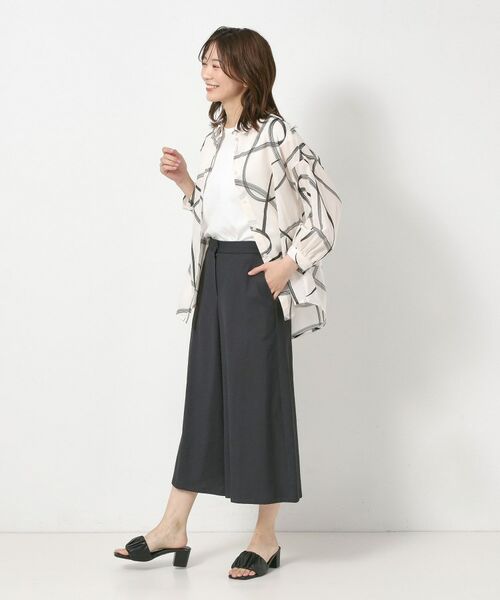 CORDIER / コルディア ショート・ハーフ・半端丈パンツ | 【接触冷感／S～4Lサイズ／洗える】ドライオックス ガウチョパンツ | 詳細13