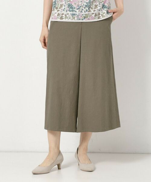 CORDIER / コルディア ショート・ハーフ・半端丈パンツ | 【接触冷感／S～4Lサイズ／洗える】ドライオックス ガウチョパンツ | 詳細15