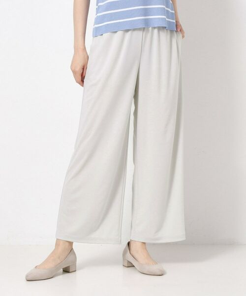 CORDIER / コルディア パンツ | 【S~4Lサイズ/接触冷感/洗える/セットアップ】ドライタッチ ジャージパンツ(グレージュ(050))