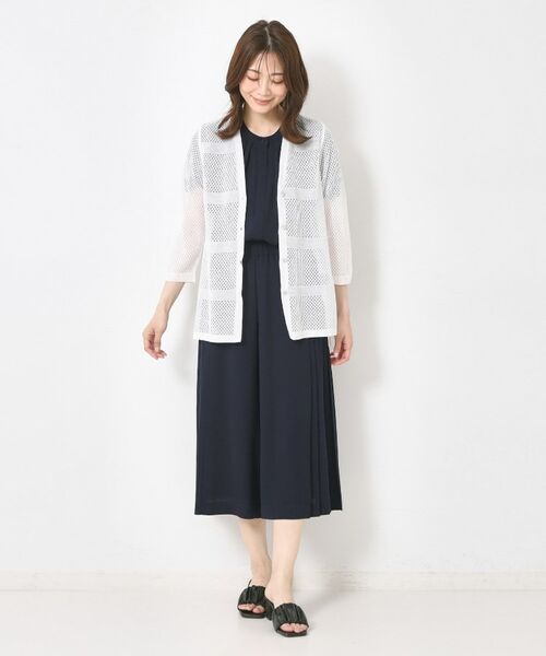 CORDIER / コルディア ショート・ハーフ・半端丈パンツ | 【S～4Lサイズ／セットアップ／手洗い可】ジョーゼットガウチョパンツ | 詳細17