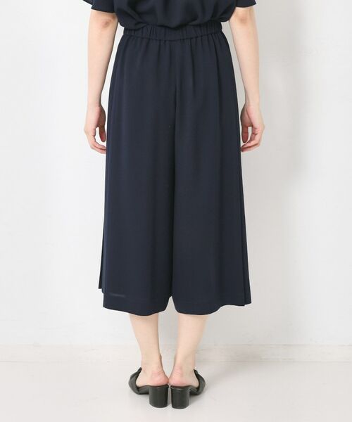 CORDIER / コルディア ショート・ハーフ・半端丈パンツ | 【S～4Lサイズ／セットアップ／手洗い可】ジョーゼットガウチョパンツ | 詳細3
